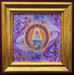 Богиня Тара, изображение на ткани в рамке 10*10