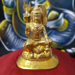 Статуэтка Шива Тибет золотистый 12 см