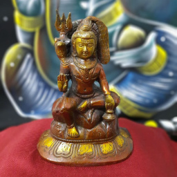 Статуэтка Шива Тибет коричневый 12 см