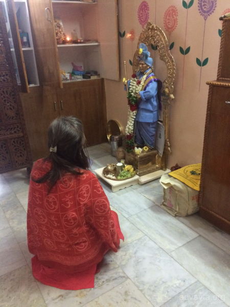  Джива самадхи Свами Брахмананды (февраль 2018)